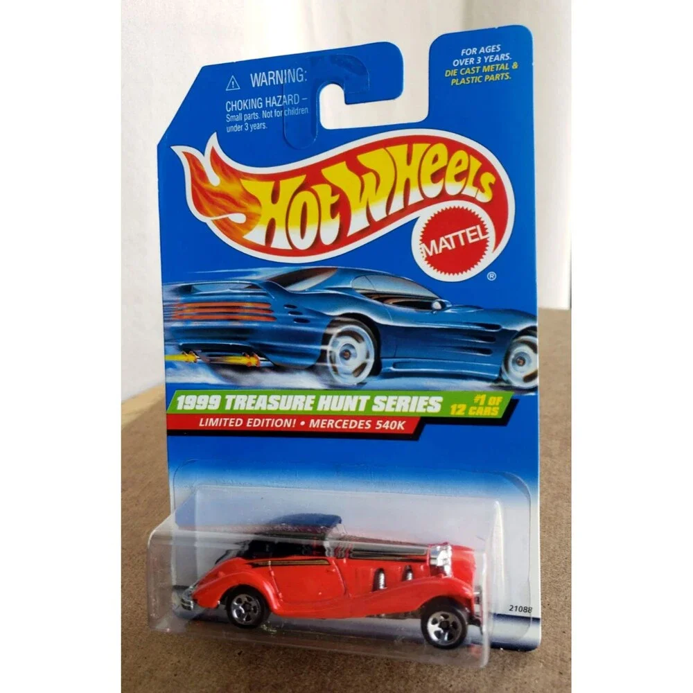 Hot Wheels MERCEDES 540K RED Limited Edition 1999 TREASURE HUNTS SERIE 01/12 MOC